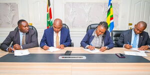 Clinical Officers and Ministry of health officials sign a return-to-work formula on July 22, 2024