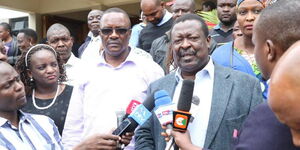 Foreign Affairs Cabinet Secretary Musalia Mudavadi during a past press briefing.