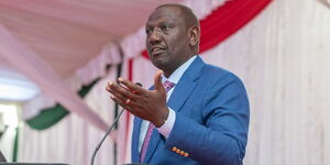 President William Ruto speaking in January 8, 2023