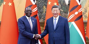 President William Ruto, during a meeting with Chinese President Xi Jinping on September 3, 2024.